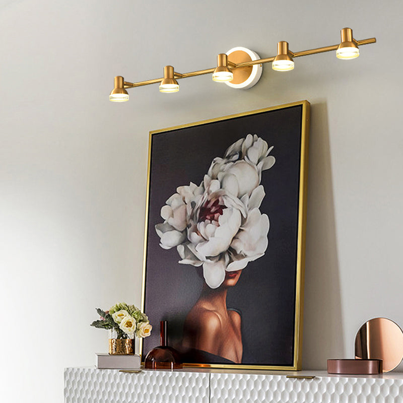 Simplicité postmoderne Bell Vanity Sconce Lights acrylique Mur Moup Light Aymat pour salle de bain