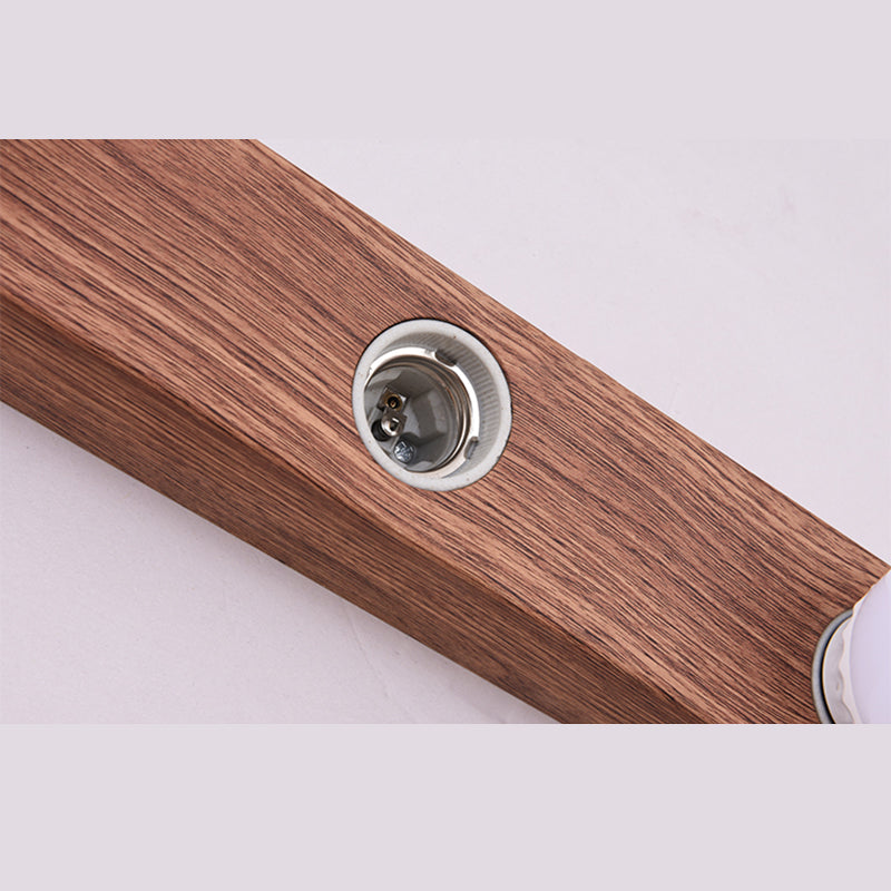 Bare Bulb Vanity Sconce Lights Ultra-modern Wood Wall Sconce Lighting for Bathroom