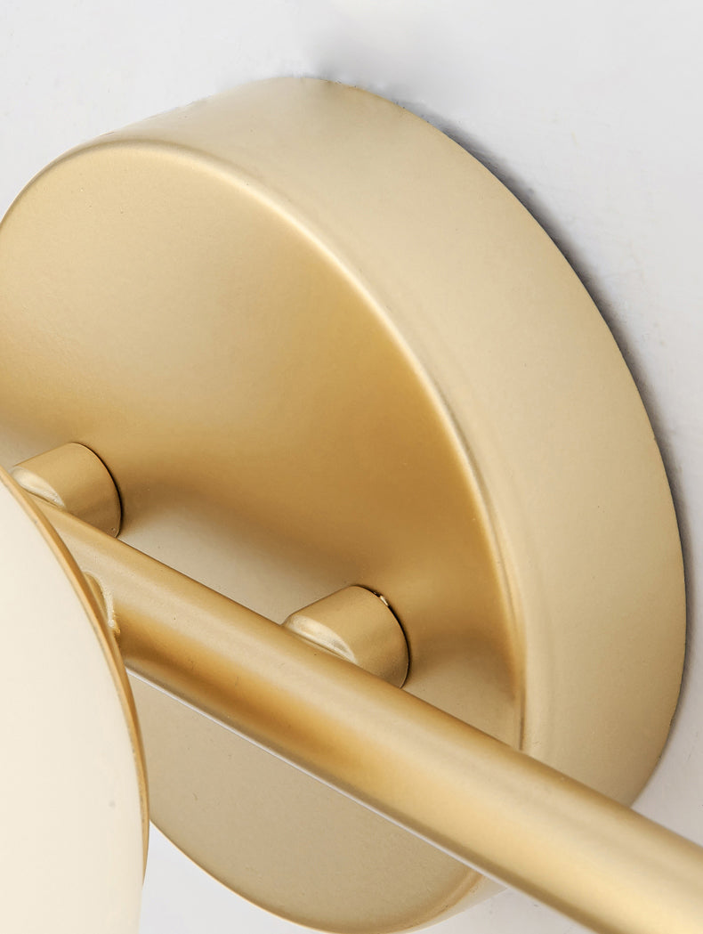 Postmodern Globe Vanity Sconce Lights Milk Glass Wall Monte Funture per bagno