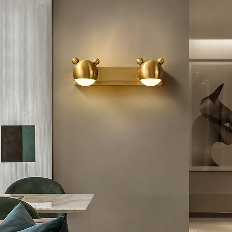 Postmodern Globe Vanity Sconce Lights Acrylic Wall Mount Light Fixture for Bathroom