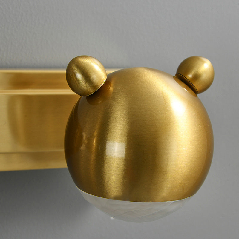 Postmodern Globe Vanity Sconce Lights Acrylic Wall Mount Light Fixture for Bathroom