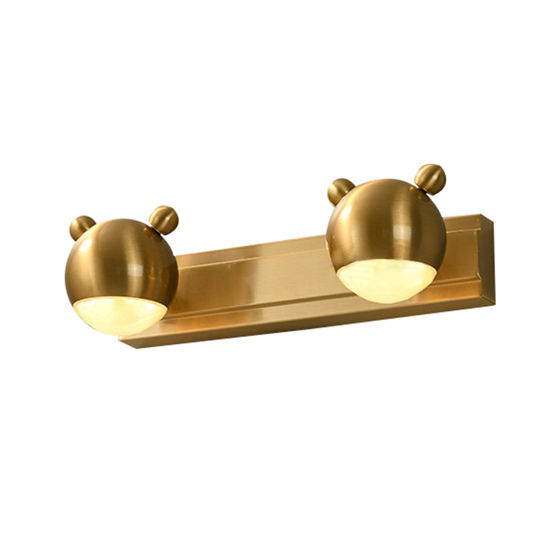 Postmodern Globe Vanity Sconce Lights Acrylic Wall Mount Light Fixture for Bathroom