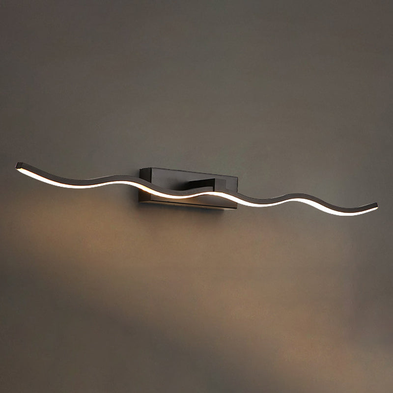 Semplicità contemporanea ondeggiando lampadaria vanità apparecchi di illuminazione acrilica per il bagno