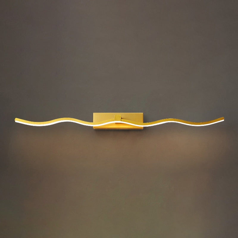 Semplicità contemporanea ondeggiando lampadaria vanità apparecchi di illuminazione acrilica per il bagno