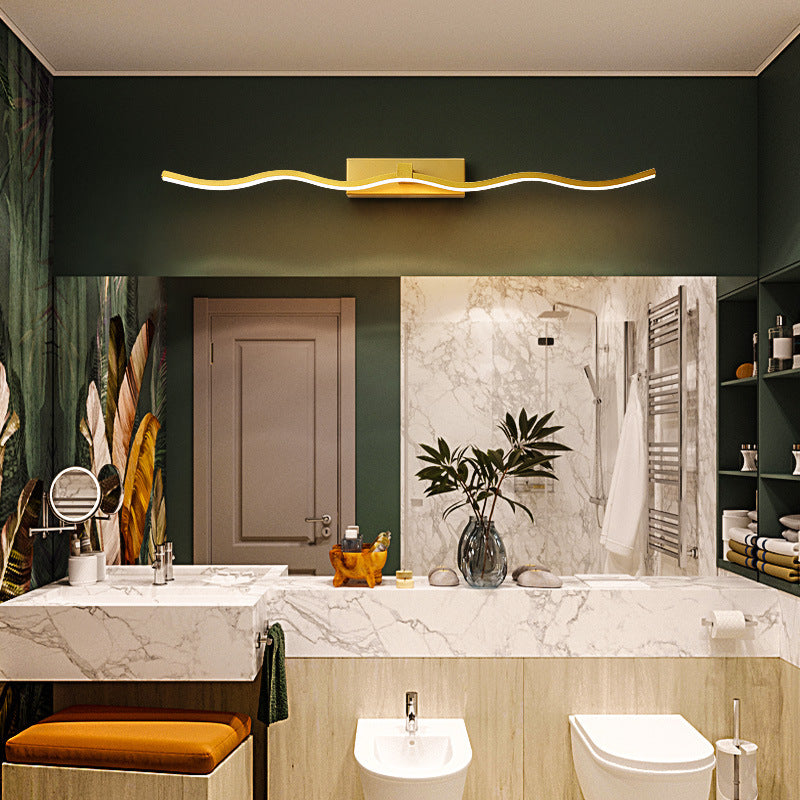 Semplicità contemporanea ondeggiando lampadaria vanità apparecchi di illuminazione acrilica per il bagno