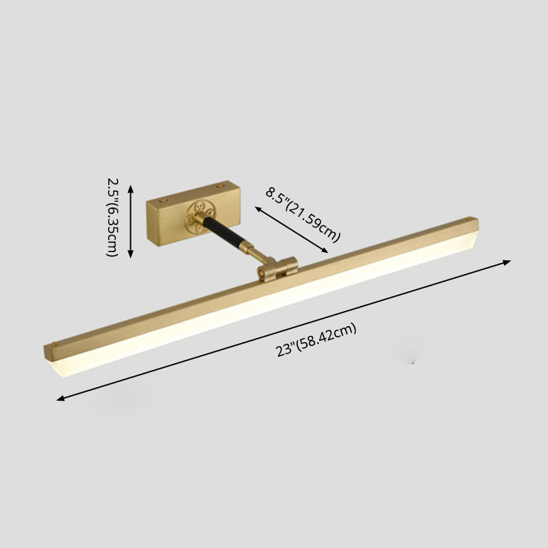 Contemporary Simplicity Linear Vanity Light Fixture Acrylic Wall Lighting Fixtures for Bathroom