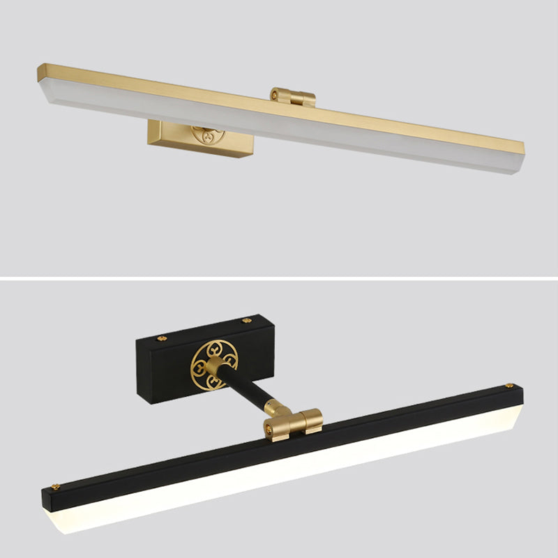 Contemporary Simplicity Linear Vanity Light Fixture Acrylic Wall Lighting Fixtures for Bathroom