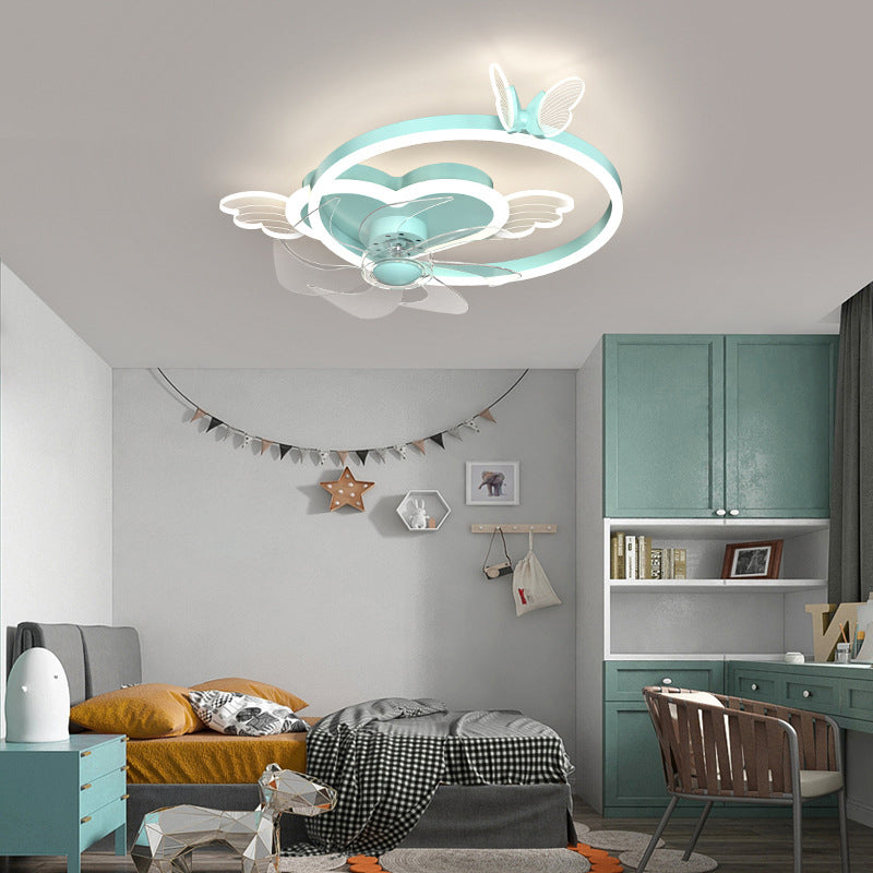 Télécommande coeur en forme de coeur en forme de la lampe à fans de lampe à la lampe à la lampe à la lampe à lampe à lampe à lampe à chasse à lame