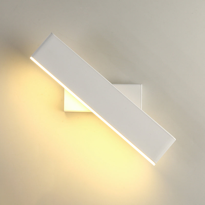 Lámpara de pared giratoria de aluminio LED moderna de moda moderna con tono acrílico