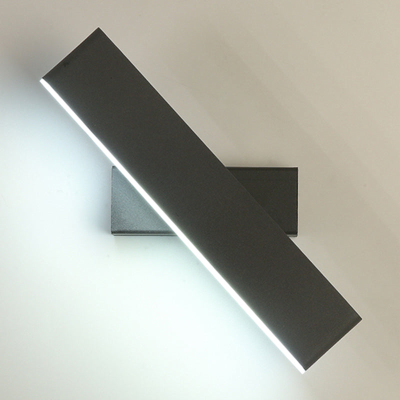 Lámpara de pared giratoria de aluminio LED moderna de moda moderna con tono acrílico