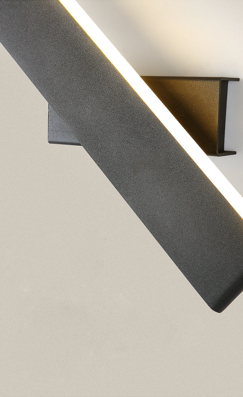 Lámpara de pared giratoria de aluminio LED moderna de moda moderna con tono acrílico