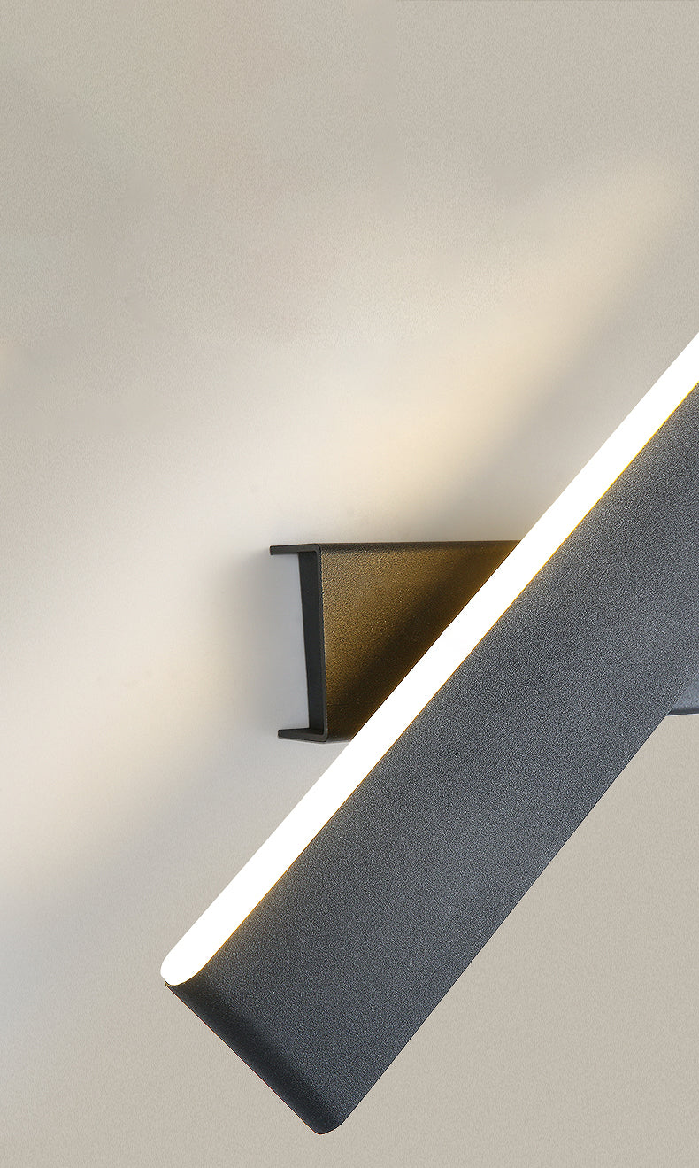 Lámpara de pared giratoria de aluminio LED moderna de moda moderna con tono acrílico