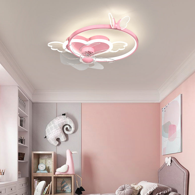 Télécommande coeur en forme de coeur en forme de la lampe à fans de lampe à la lampe à la lampe à la lampe à lampe à lampe à lampe à chasse à lame