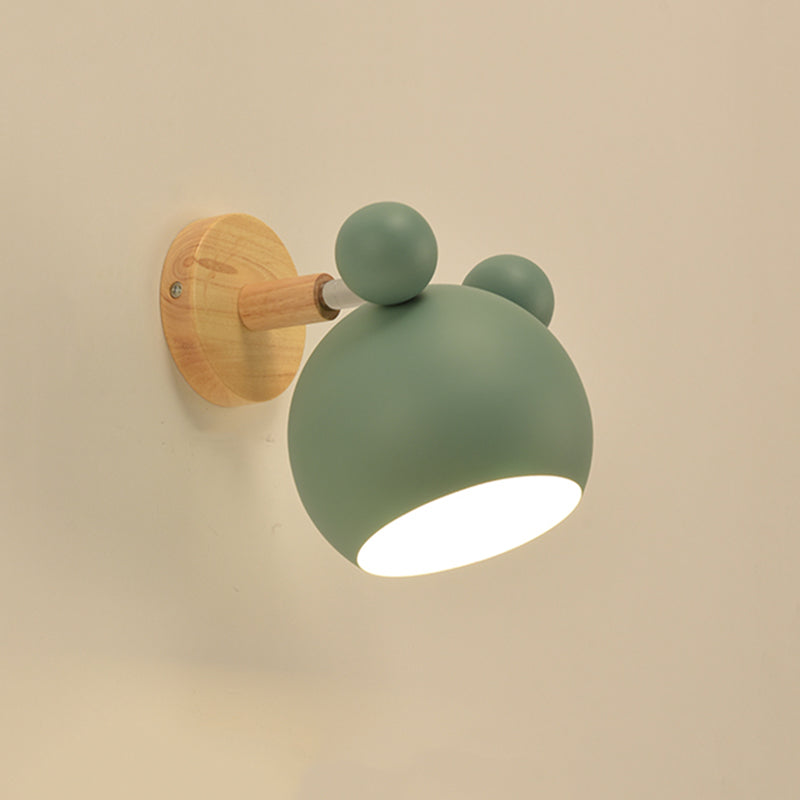 Globe Wall Mounted Lamp Modern Simplicity Macaron Metallic Wall Mount Lamp for Living Room