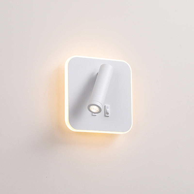 2-Lichtquadratische LED-Wandleuchten in der modernen Einfachheit gefrostete Aluminium-Lesewandlampe für Schlafzimmer