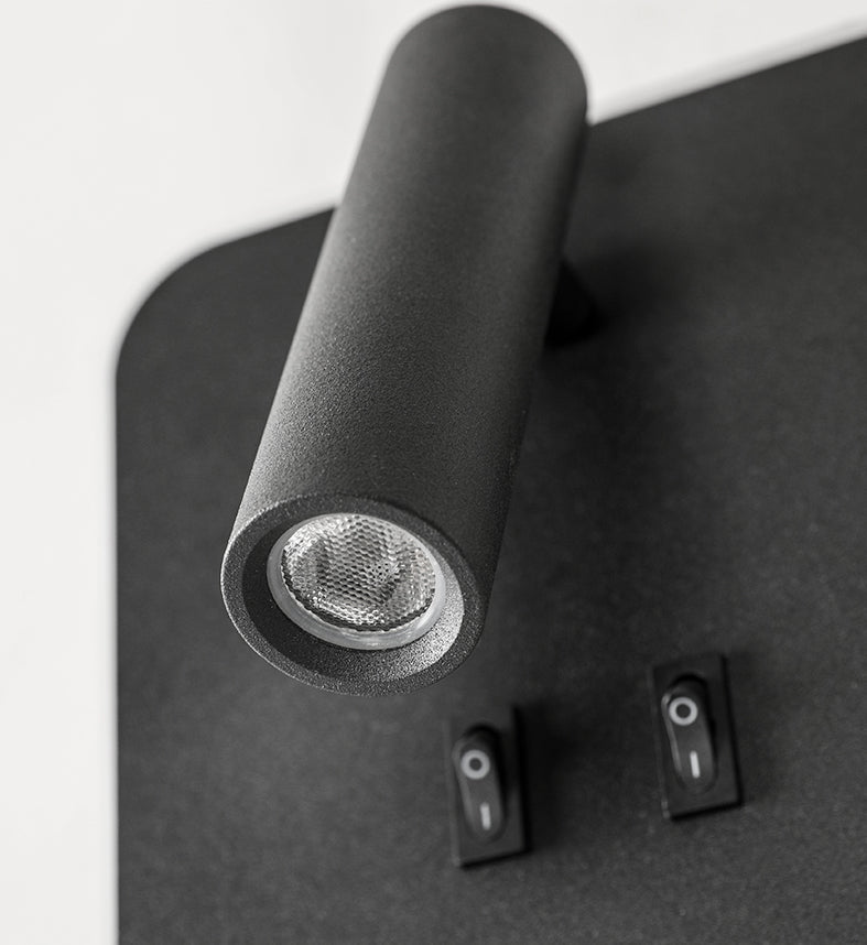 2-Lichtquadratische LED-Wandleuchten in der modernen Einfachheit gefrostete Aluminium-Lesewandlampe für Schlafzimmer