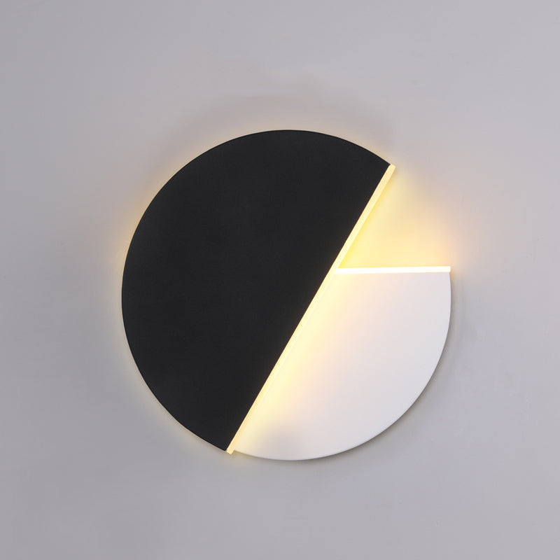 Lampada a parete a LED di ferro nella moderna semplicità acrilica circolare a parete rotabile per gli spazi interni