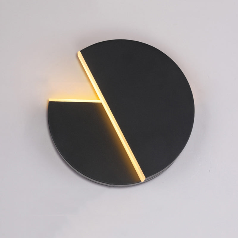 Lampada a parete a LED di ferro nella moderna semplicità acrilica circolare a parete rotabile per gli spazi interni