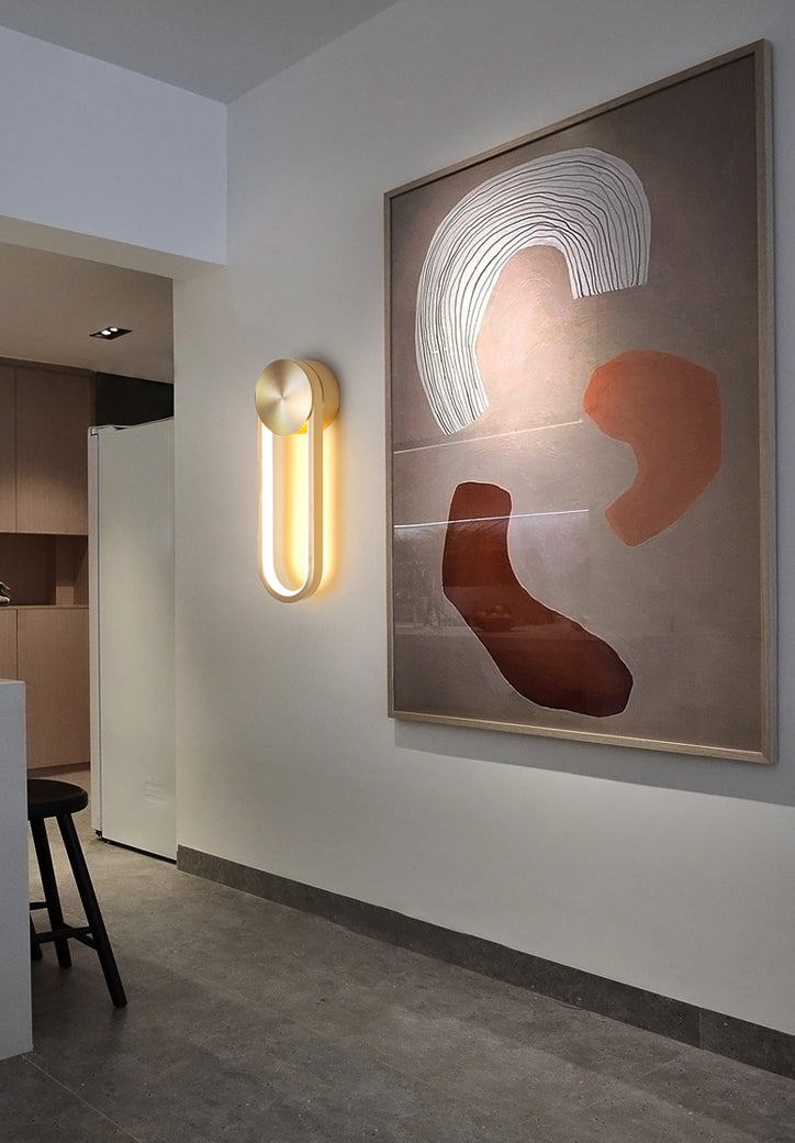 Modern Luxury LED Rotatable Wall Lamp Aluminium Oblong Wall Sconce with Silicone Shade