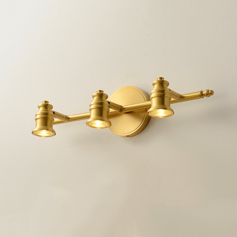 Traditional Bell Vanity Sconce Lights Metallic Wall Mount Light Fixture for Bathroom