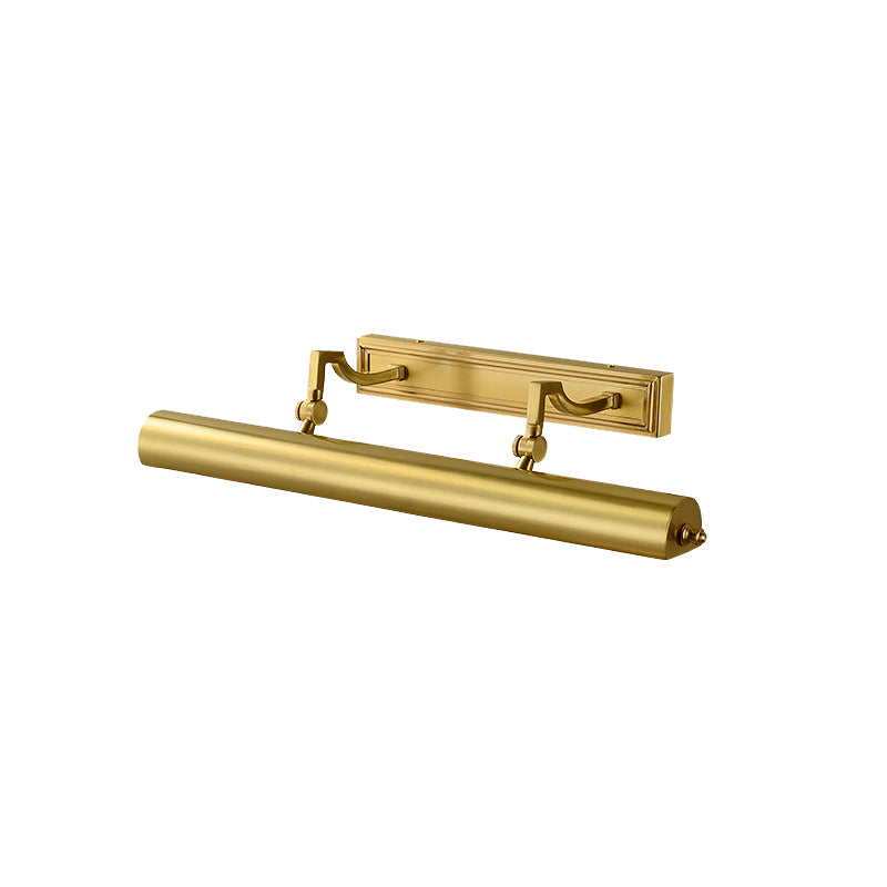 Postmodern Traditional Cylinder Vanity Sconce Lights Brass Wall Mount Light Fixture for Bathroom