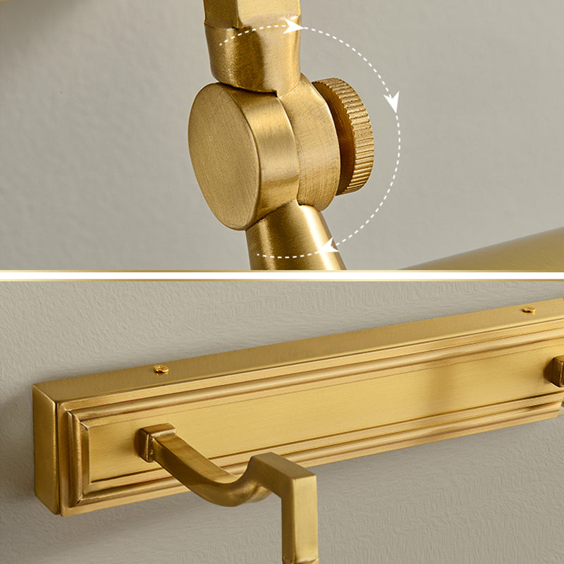 Postmodern Traditional Cylinder Vanity Sconce Lights Brass Wall Mount Light Fixture for Bathroom