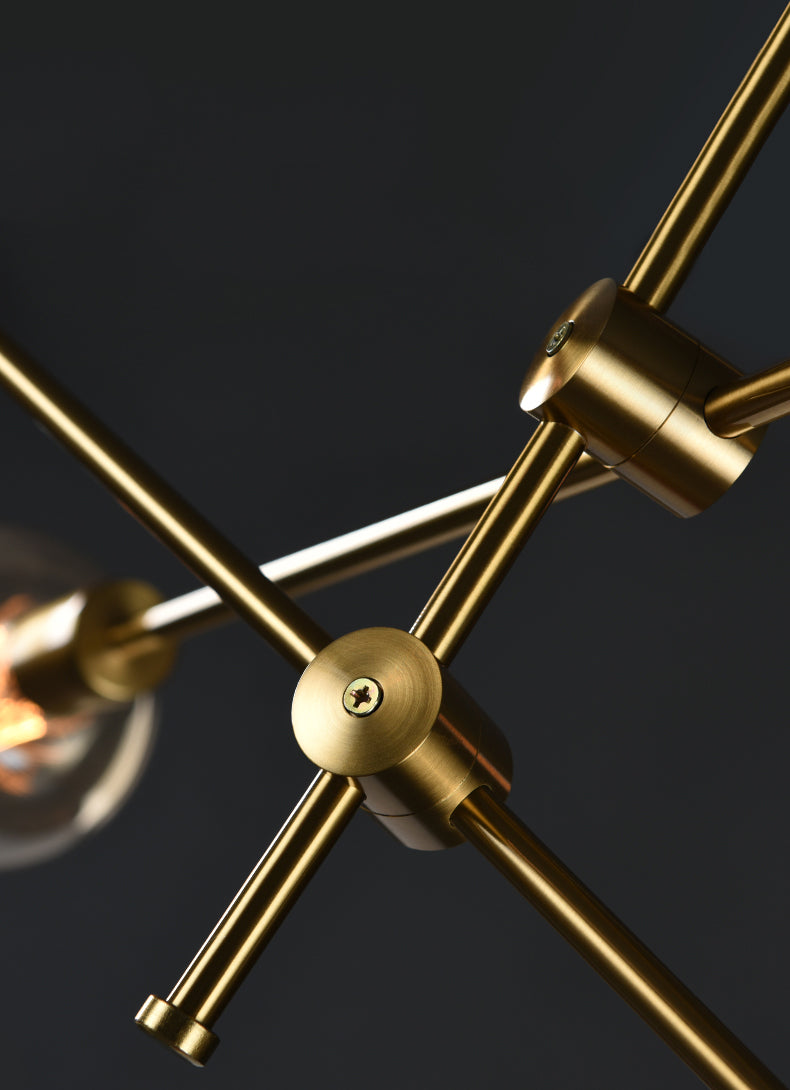 Metal Antique Antique Posting Lighting Accesors Sputnik Sphere Luces colgantes para sala de estar