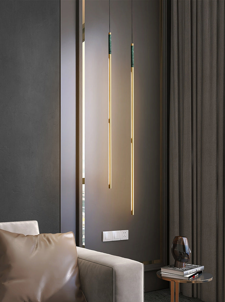 Luce al soffitto a led in marmo minimalista Luce lineare a 1 luce Light Light