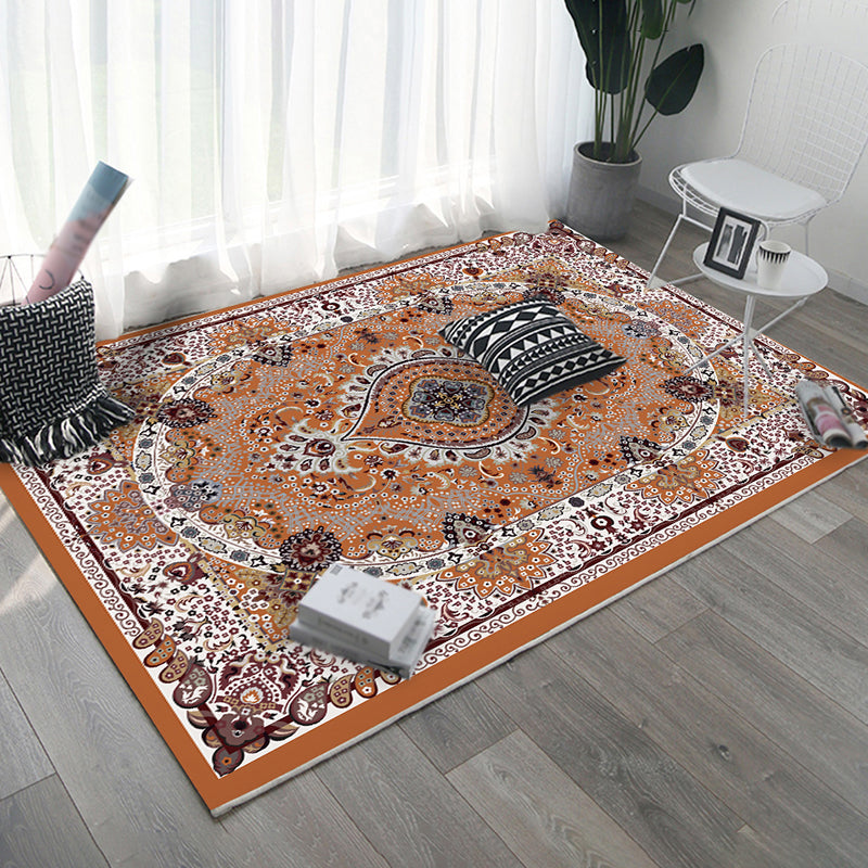 Victorian European Flower Area Teppich mehrfarbiger Polyester Teppich Teppich Teppich für Wohnzimmer