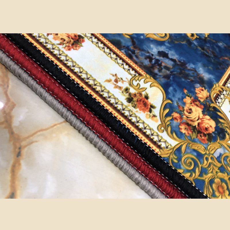 Multicolor Luxus Teppich Polyester Teppich Europäische Blumenententeppichen Nicht-Rutsch-Rücken für die Heimdekoration