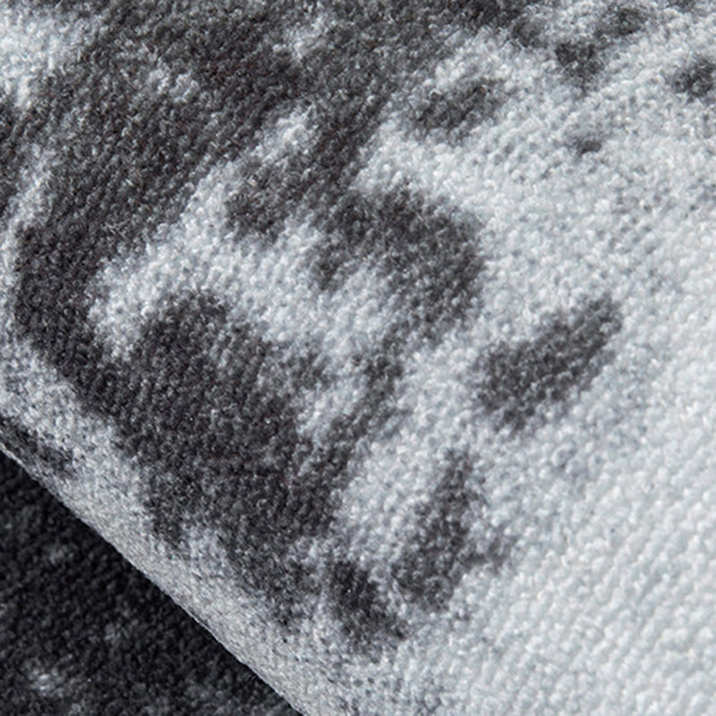 Feste Farbe Blumendruck Teppich Polyester Old Teppich nicht rutschfestem Innenteppich für die Heimdekoration