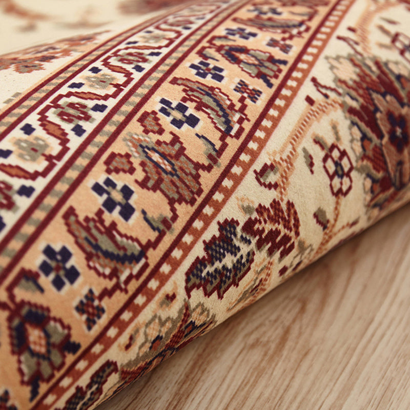 Luxury European Printed Rug Multicolor Polyester Area Carpet Non-Slip Backing Rug for Living Room
