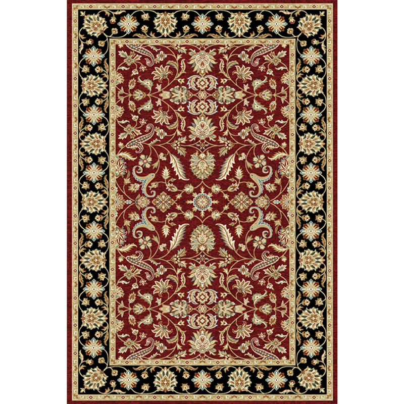 Multicolor Shabby Chic Indoor Teppich Polyester Blumendruck Teppich Easy Care Teppich für die Heimdekoration