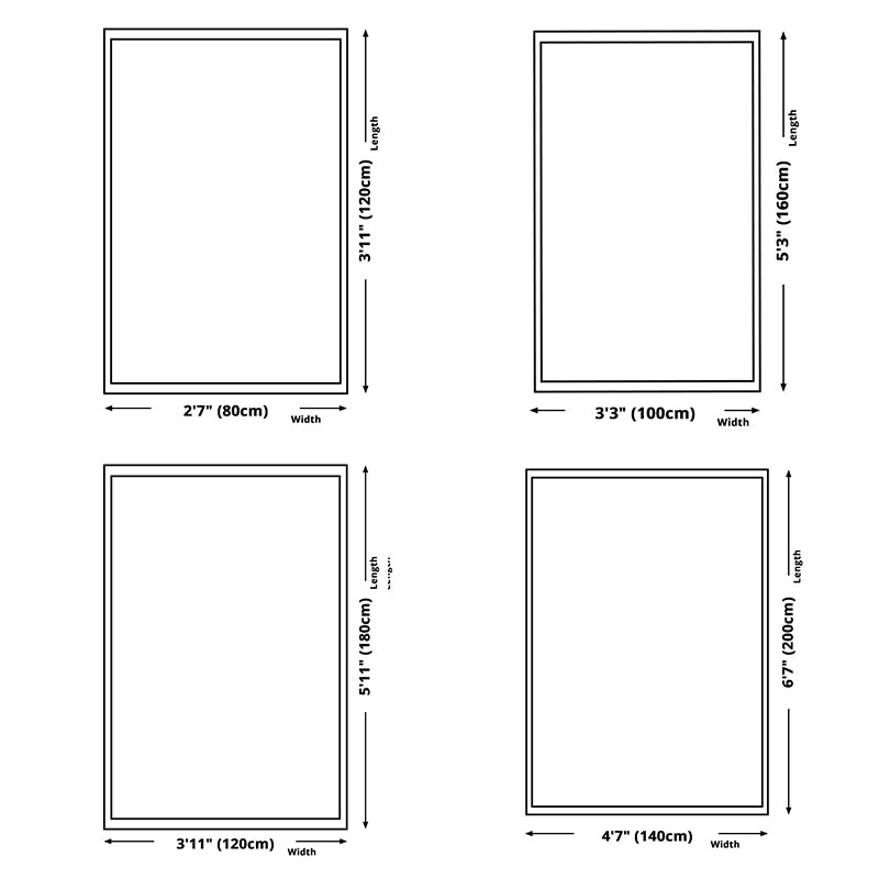 Veelkleurige vintage tapijten polyester tapijt bloemenprint binnen tapijt niet-slip steun voor woonkamer