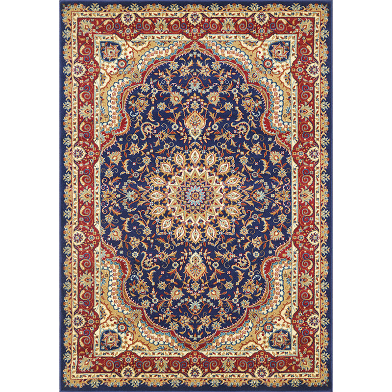 Multicoloe antiek gebied tapijt polyester bloem binnen tapijt anti-slip rugtapijt voor woonkamer