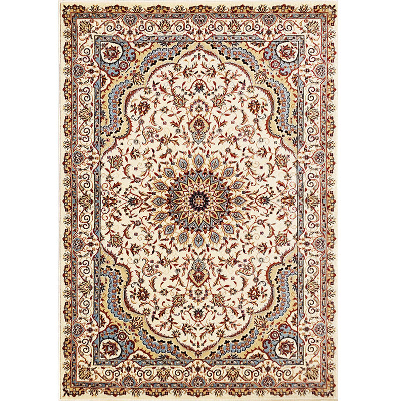 Multicoloe antiek gebied tapijt polyester bloem binnen tapijt anti-slip rugtapijt voor woonkamer