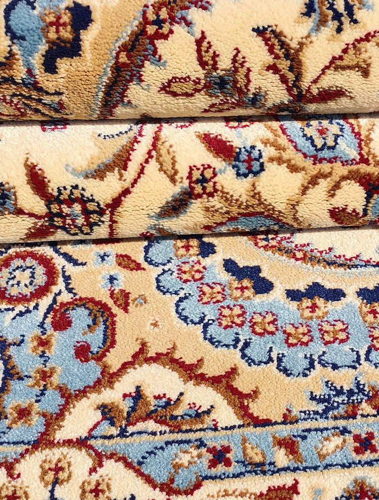 Multicoloe antiek gebied tapijt polyester bloem binnen tapijt anti-slip rugtapijt voor woonkamer