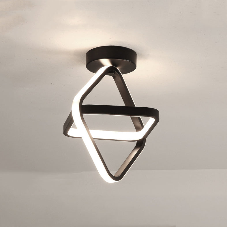 Plafoniera a LED lineare a 2 luci in un moderno e semplice apparecchio da soffitto in alluminio con paralume in silicone