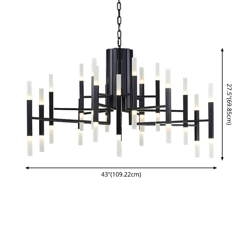 Modern Sputnik Chandelier Light Fixtures Metal LED Hanging Lamp for Living Room