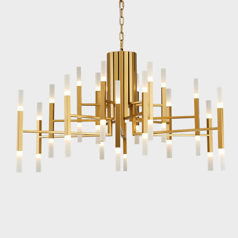 Modern Sputnik Chandelier Light Fixtures Metal LED Hanging Lamp for Living Room