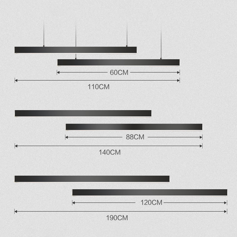 Linear Island Pendant LED New Modern Ceiling Pendant Light for Dining Room