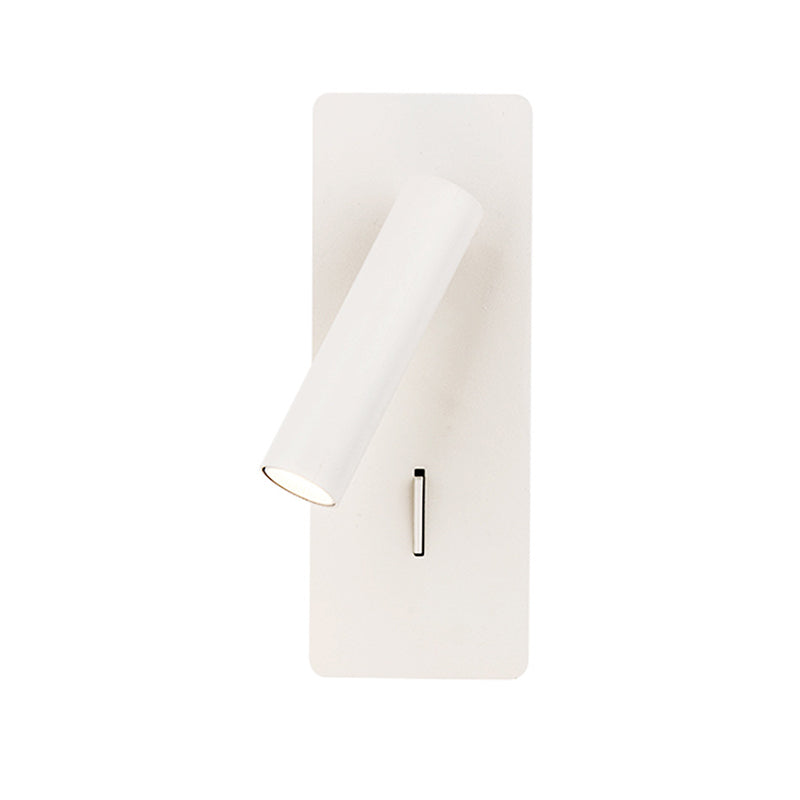 Aluminium Rechteckige LED -Wandlampe im modernen prägnanten Stil Eisenlesen Wandleuchten für Schlafzimmer