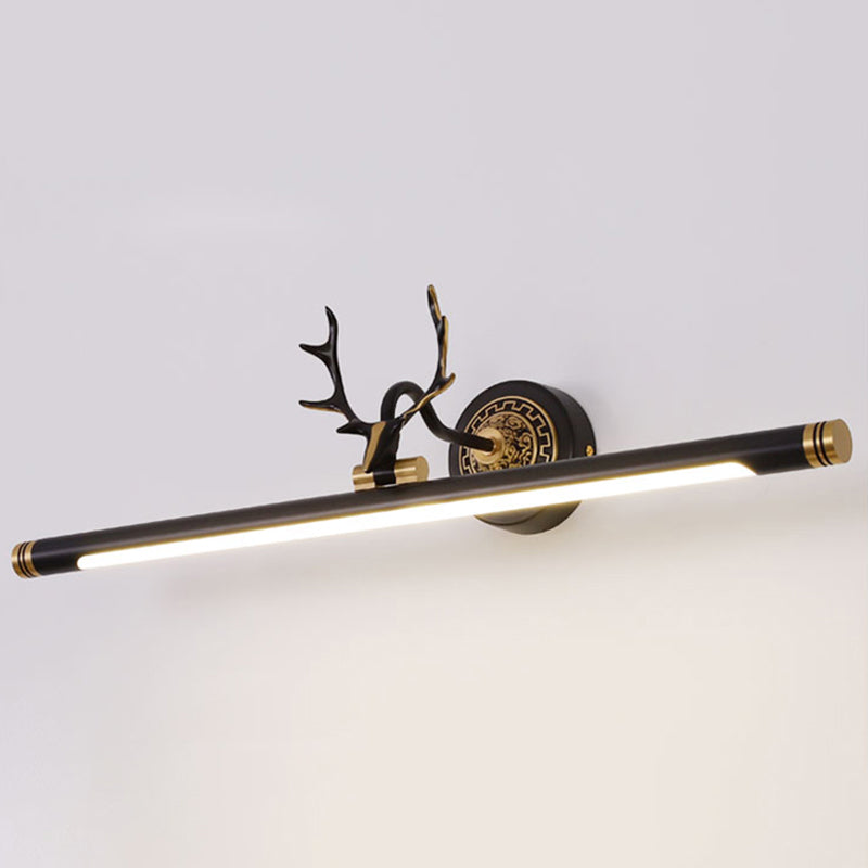 Vanité linéaire Lumières murales vintage Simplicité Applexion murale acrylique avec bois pour salle de bain