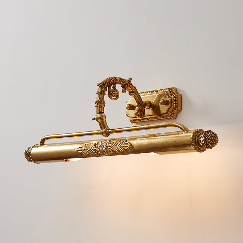 Linear Vanity Wall Lights Vintage Simplicity Brass Wall Sconce with Antlers for Bathroom