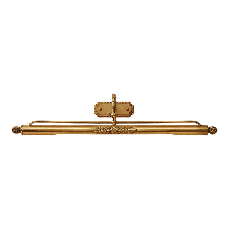 Linear Vanity Wall Lights Vintage Simplicity Brass Wall Sconce with Antlers for Bathroom