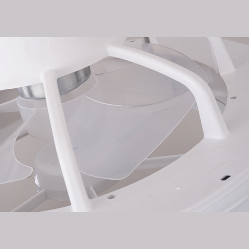 Trommeldecke Lüfter Licht Nordic Metall LED Schlafzimmer Halbflush Licht mit Fernbedienung