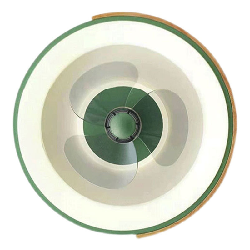Ventola del soffitto a sfioramento a scarpone colorato in metallo da letto in metallo lampada a filo semifulò