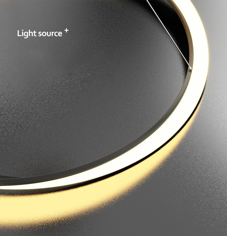 Modern Fashionable Linear LED Hanging Lamp Wrought Iron Indoor Pendant Light with Acrylic Shade