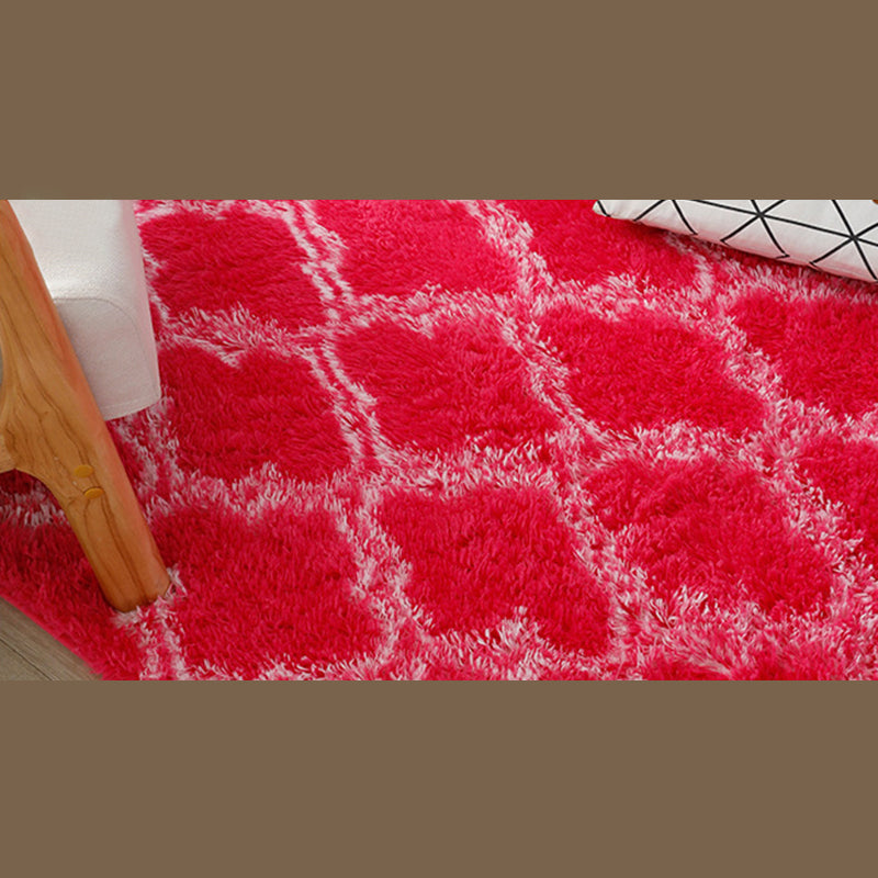 Trendy Home Decoration Shag Rug Geometry Printed Indoor Carpet Polyester Non-Slip Backing Carpet