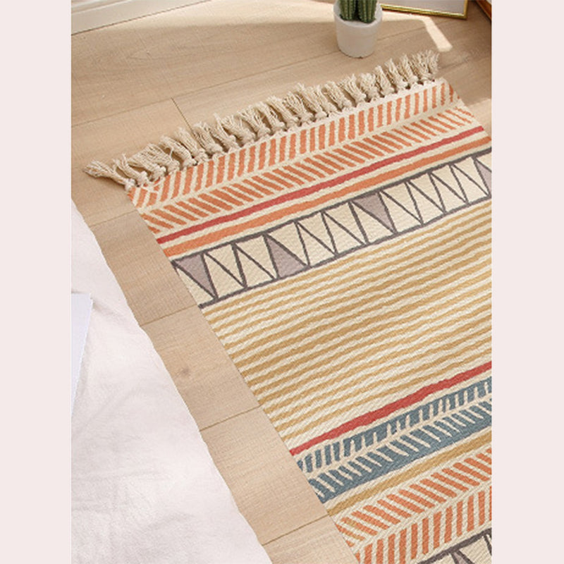 Yellow Plants Indoor Carpet Polyester Casual Area Rug Washable Rug for Home Decor